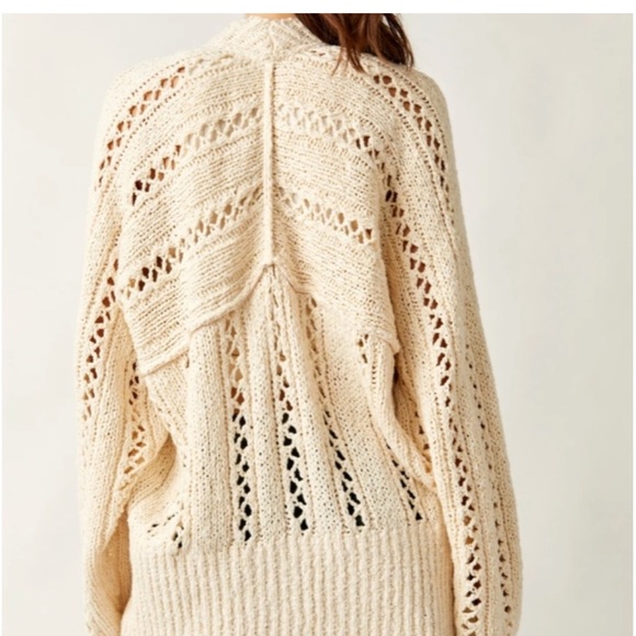 🆕Free People Cable Cardigan Sweater - Picture 5 of 15